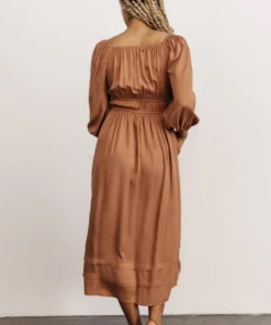 POL Dresses Bodrum Midi Dress | Cocoa