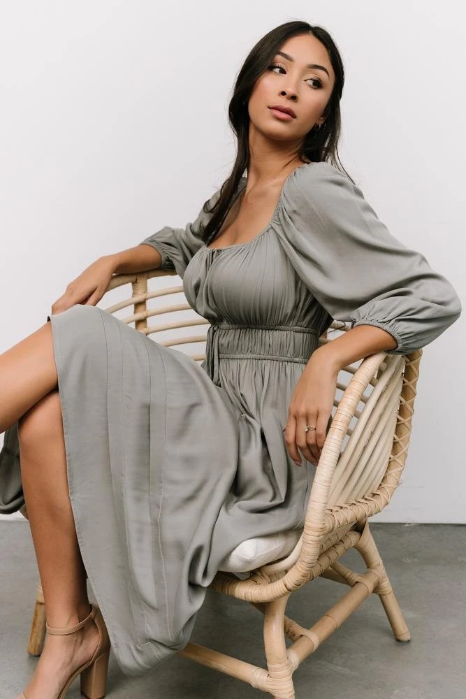 POL Dresses Bodrum Midi Dress | Dusty Sage 2 POL Dresses Bodrum Midi Dress | Dusty Sage