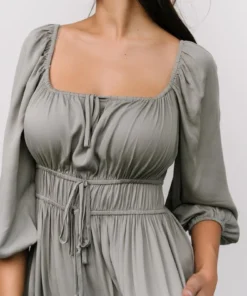 POL Dresses Bodrum Midi Dress | Dusty Sage 10 POL Dresses Bodrum Midi Dress | Dusty Sage