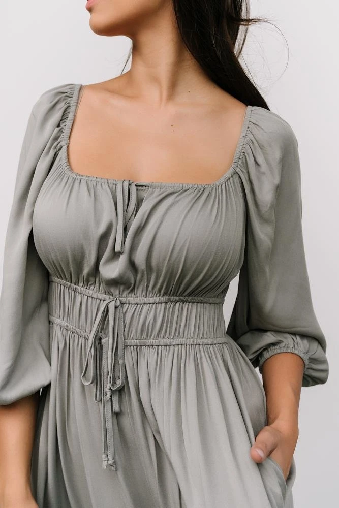 POL Dresses Bodrum Midi Dress | Dusty Sage 5 POL Dresses Bodrum Midi Dress | Dusty Sage