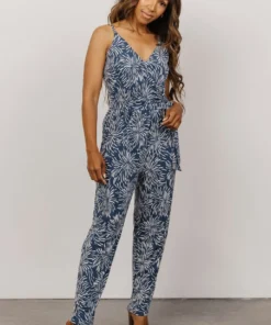 GIL Jumpsuits Bostyn Jumpsuit | Navy Print