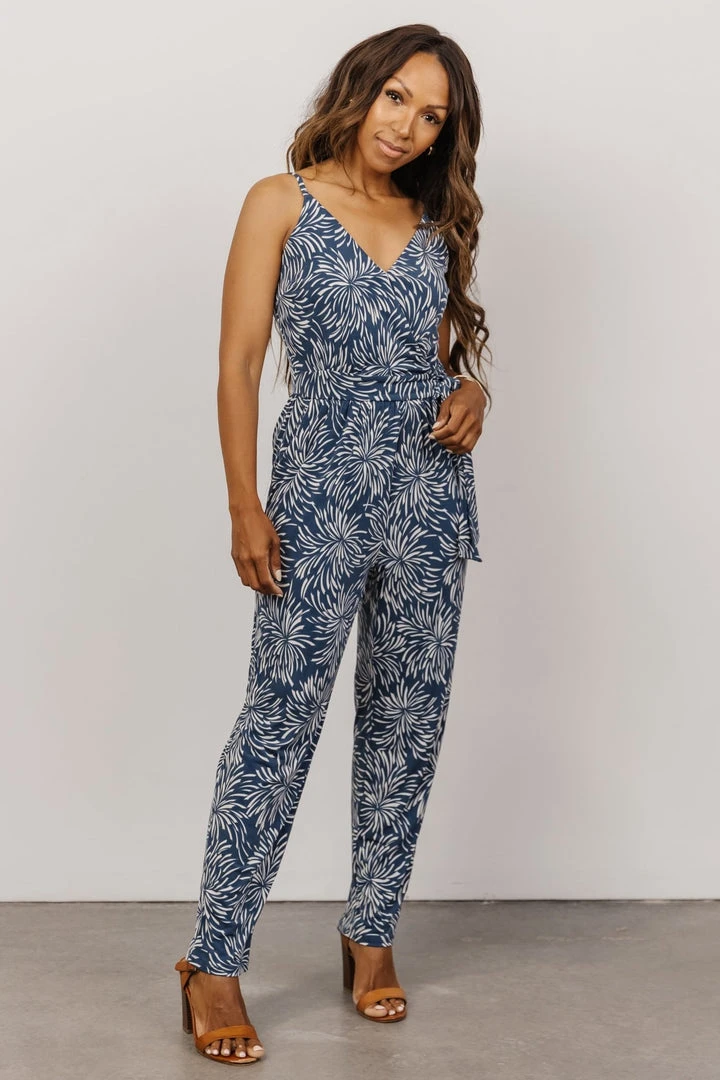 GIL Jumpsuits Bostyn Jumpsuit | Navy Print 1 GIL Jumpsuits Bostyn Jumpsuit | Navy Print
