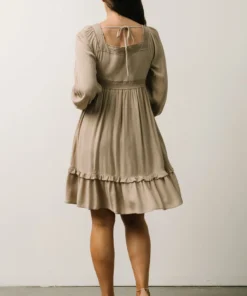 IL Brandie Embroidered Mini Dress | Natural 9 IL Brandie Embroidered Mini Dress | Natural