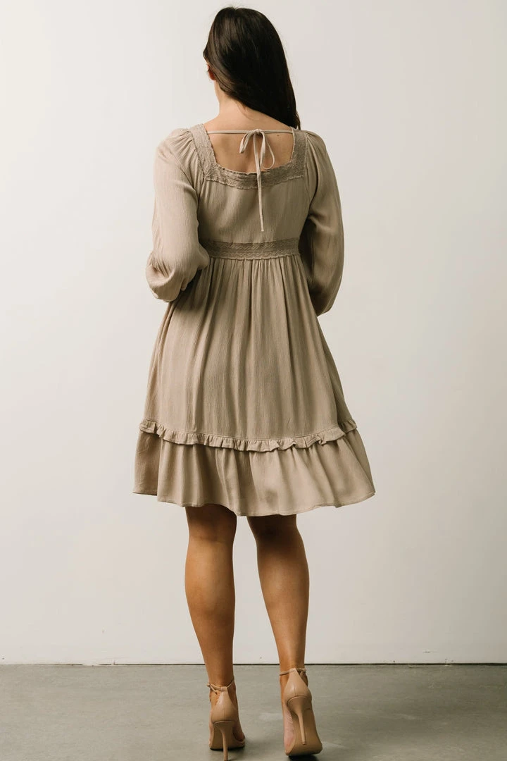 IL Brandie Embroidered Mini Dress | Natural 3 IL Brandie Embroidered Mini Dress | Natural