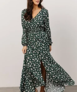 HAY Briar Maxi Dress | Green Floral Dresses