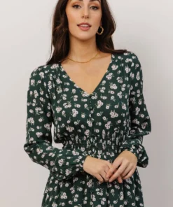 HAY Briar Maxi Dress | Green Floral Dresses