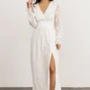 BB Custom Bridget Textured Maxi Dress | White Dresses