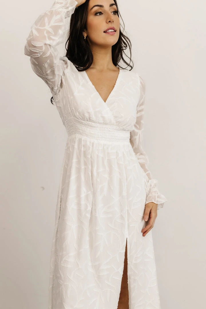 BB Custom Bridget Textured Maxi Dress | White Dresses 6 BB Custom Bridget Textured Maxi Dress | White Dresses