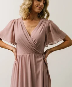 Soi Dresses Brighton Wrap Maxi Dress | Dusty Rose 13 Soi Dresses Brighton Wrap Maxi Dress | Dusty Rose
