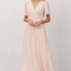 Soi Brighton Wrap Maxi Dress | Light Peach Dresses