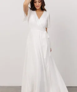 Soi Dresses Brighton Wrap Maxi Dress | Off White