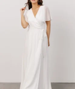 Soi Dresses Brighton Wrap Maxi Dress | Off White