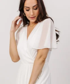 Soi Dresses Brighton Wrap Maxi Dress | Off White
