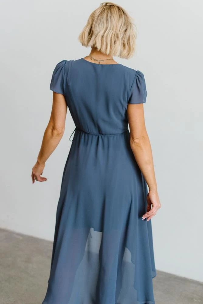Soi Dresses Bristol Midi Wrap Dress | Blue 6 Soi Dresses Bristol Midi Wrap Dress | Blue