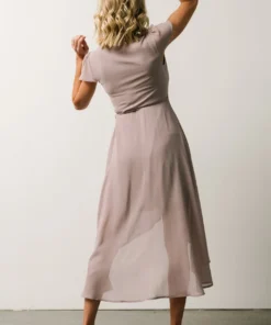 Soi Bristol Midi Wrap Dress | Dusty Lilac