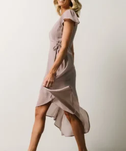Soi Bristol Midi Wrap Dress | Dusty Lilac
