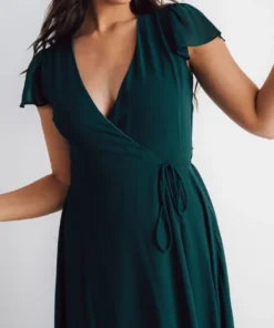 Soi Bristol Midi Wrap Dress | Emerald 10 Soi Bristol Midi Wrap Dress | Emerald