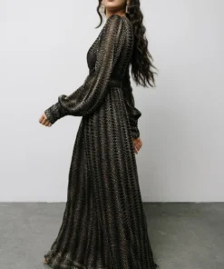 Soi Dresses Bronson Shimmer Gown | Black + Gold 22 Soi Dresses Bronson Shimmer Gown | Black + Gold