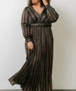 Soi Dresses Bronson Shimmer Gown | Black + Gold 17 Soi Dresses Bronson Shimmer Gown | Black + Gold