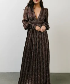 Soi Dresses Bronson Shimmer Gown | Mulberry + Gold 21 Soi Dresses Bronson Shimmer Gown | Mulberry + Gold