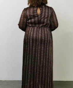 Soi Dresses Bronson Shimmer Gown | Mulberry + Gold 24 Soi Dresses Bronson Shimmer Gown | Mulberry + Gold