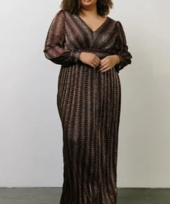 Soi Dresses Bronson Shimmer Gown | Mulberry + Gold 29 Soi Dresses Bronson Shimmer Gown | Mulberry + Gold