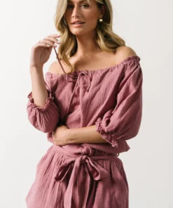 KM Bronwyn Boho Romper | Mauve Vacation 9 KM Bronwyn Boho Romper | Mauve Vacation