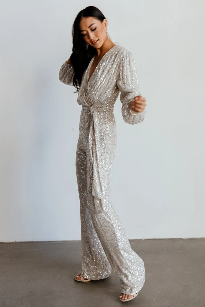RR Brussels Sequin Jumpsuit | Cream 4 RR Brussels Sequin Jumpsuit | Cream