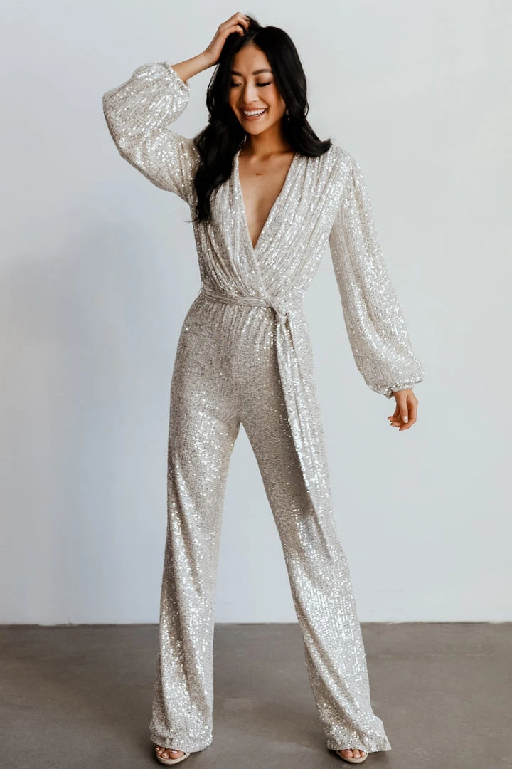 RR Brussels Sequin Jumpsuit | Cream 1 RR Brussels Sequin Jumpsuit | Cream