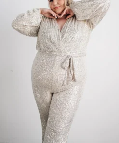RR Brussels Sequin Jumpsuit | Cream 23 RR Brussels Sequin Jumpsuit | Cream
