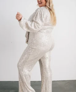 RR Brussels Sequin Jumpsuit | Cream 17 RR Brussels Sequin Jumpsuit | Cream