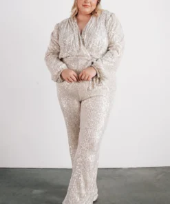 RR Brussels Sequin Jumpsuit | Cream 25 RR Brussels Sequin Jumpsuit | Cream