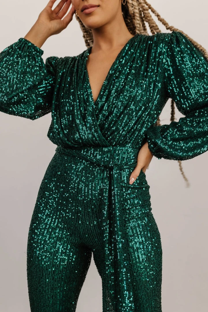 RR Brussels Sequin Jumpsuit | Green Shop By Style 3 RR Brussels Sequin Jumpsuit | Green Shop By Style