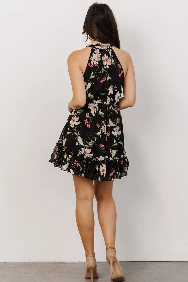 DD Brynn Mini Dress | Black Floral 4 DD Brynn Mini Dress | Black Floral