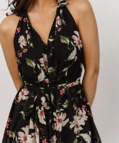 DD Brynn Mini Dress | Black Floral 19 DD Brynn Mini Dress | Black Floral