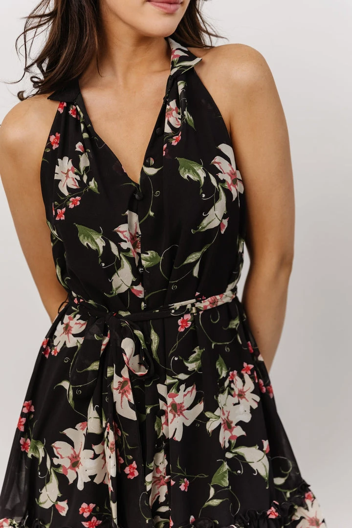 DD Brynn Mini Dress | Black Floral 10 DD Brynn Mini Dress | Black Floral