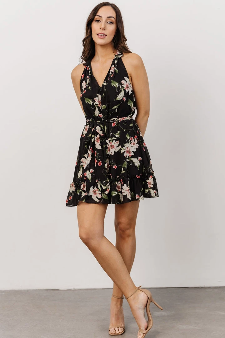 DD Brynn Mini Dress | Black Floral 7 DD Brynn Mini Dress | Black Floral