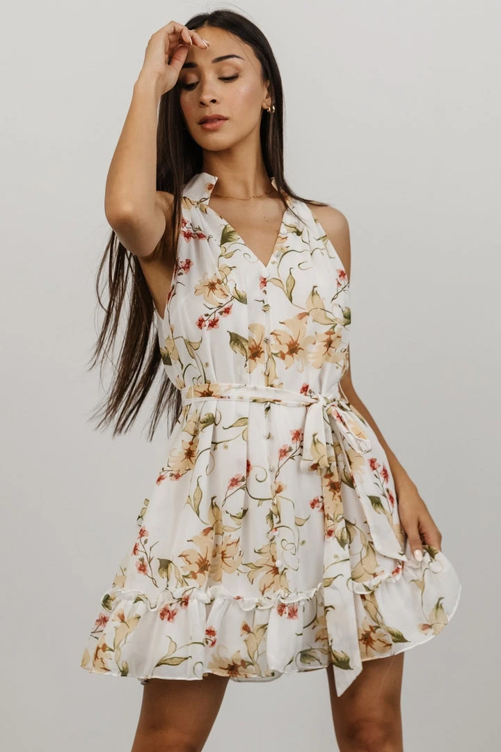 DD Brynn Mini Dress | Ivory Floral 6 DD Brynn Mini Dress | Ivory Floral