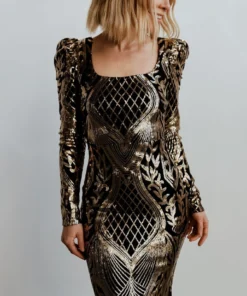 RR Budapest Sequin Gown | Black + Gold 24 RR Budapest Sequin Gown | Black + Gold
