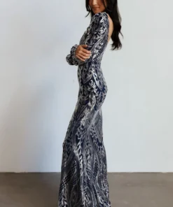RR Budapest Sequin Gown | Navy + Silver Dresses 17 RR Budapest Sequin Gown | Navy + Silver Dresses