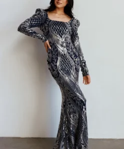 RR Budapest Sequin Gown | Navy + Silver Dresses 24 RR Budapest Sequin Gown | Navy + Silver Dresses