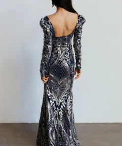 RR Budapest Sequin Gown | Navy + Silver Dresses 19 RR Budapest Sequin Gown | Navy + Silver Dresses