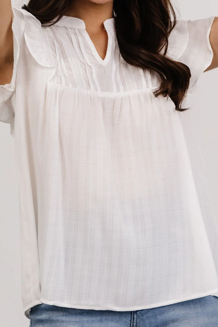 HAY Callie Pleated Top | Off White 2 HAY Callie Pleated Top | Off White