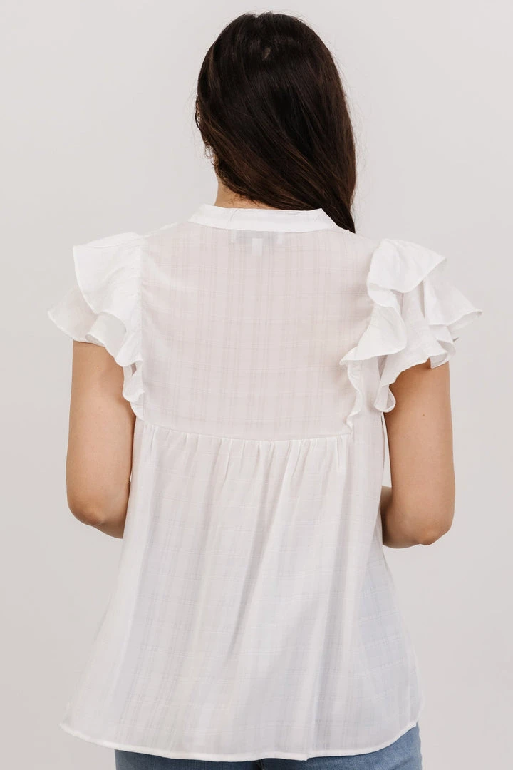 HAY Callie Pleated Top | Off White 3 HAY Callie Pleated Top | Off White