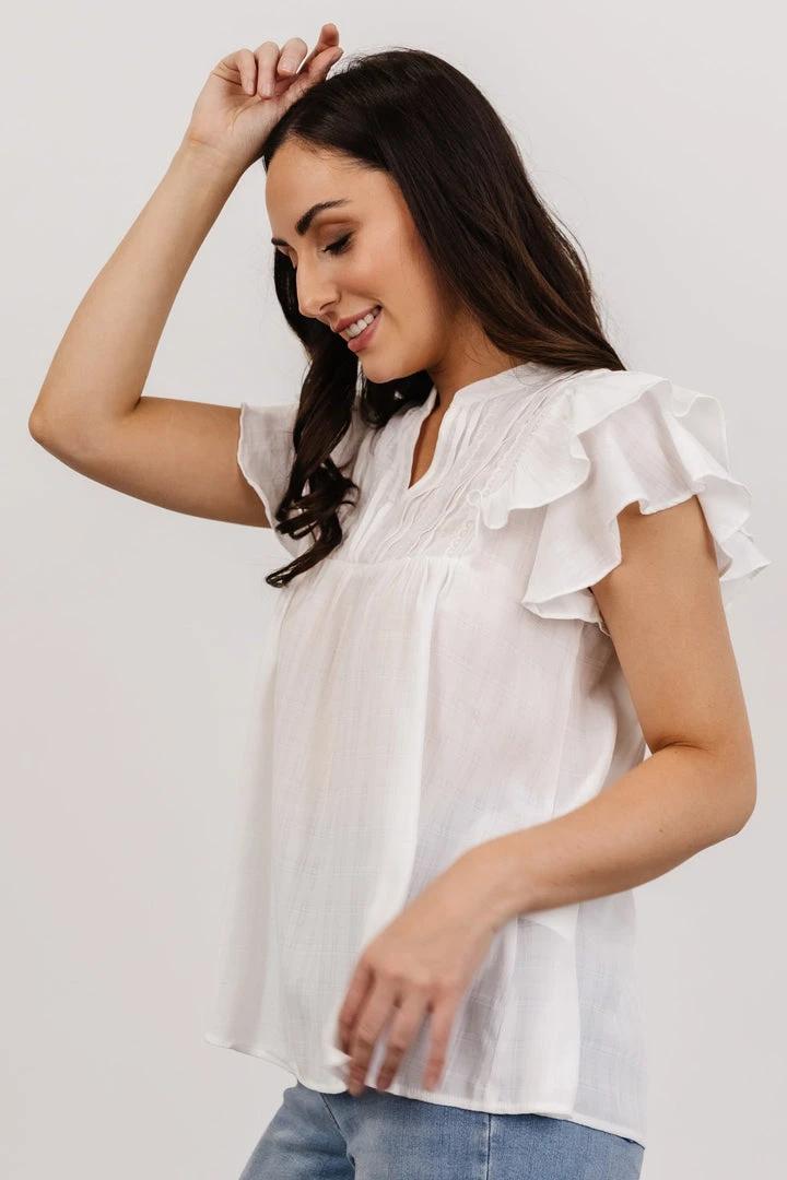 HAY Callie Pleated Top | Off White 4 HAY Callie Pleated Top | Off White
