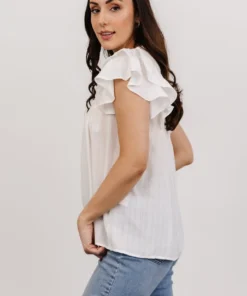 HAY Callie Pleated Top | Off White 9 HAY Callie Pleated Top | Off White