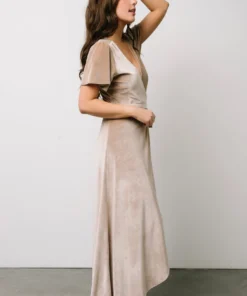 BB Custom Calvin Sparkle Velvet Wrap Dress | Shell