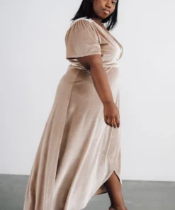 BB Custom Calvin Sparkle Velvet Wrap Dress | Shell