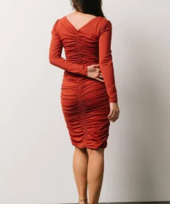BB Custom Dresses Camden Town Midi Dress | Terracotta