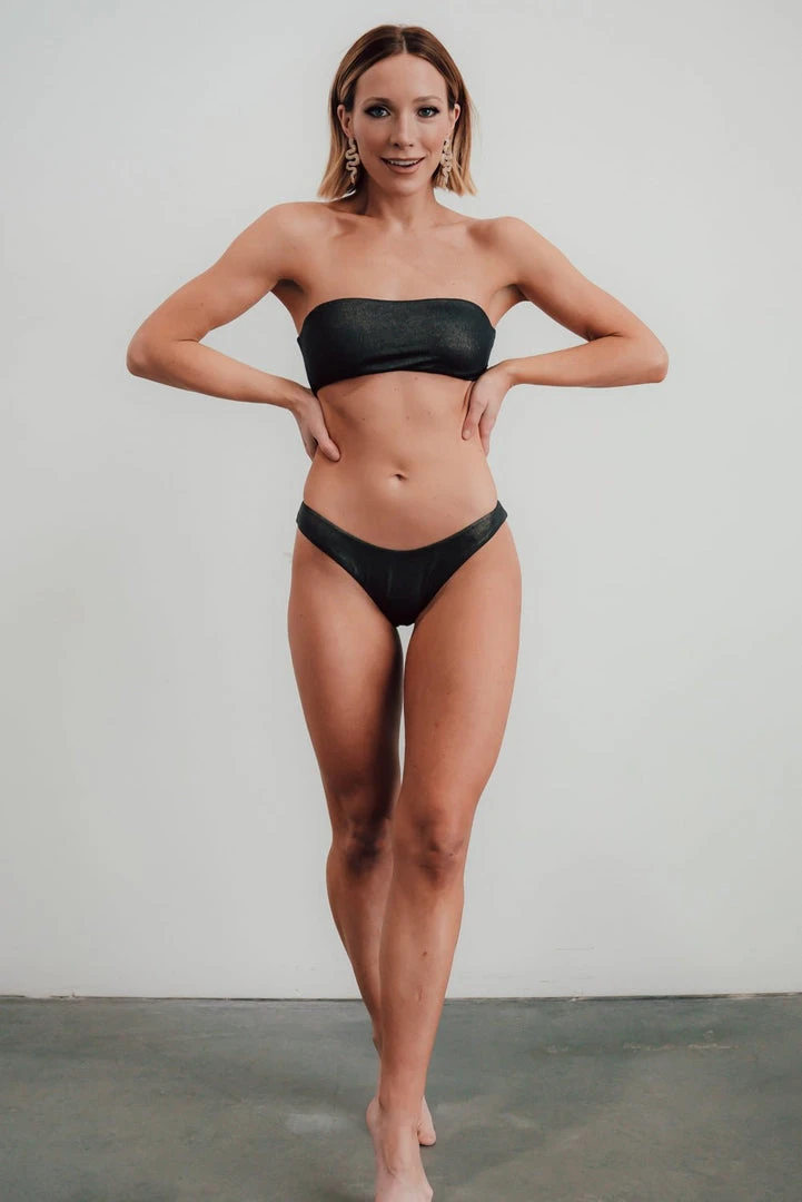 EN Swim Cancun Bikini Bottom | Black Shimmer 1 EN Swim Cancun Bikini Bottom | Black Shimmer